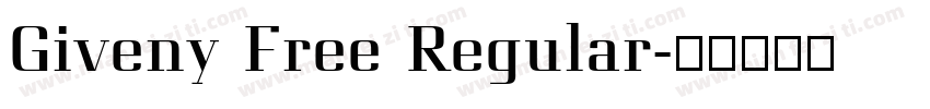 Giveny Free Regular字体转换